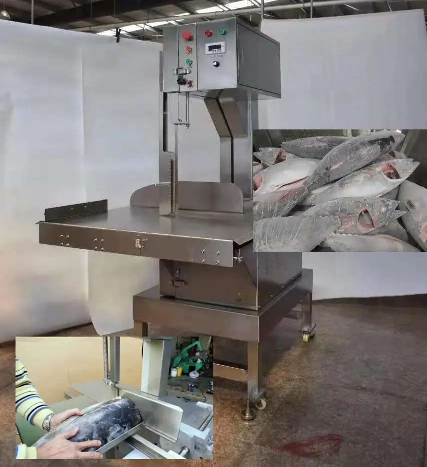 Best Electric Food Industry Frozen Meat Cutting Machine Bone Band Saw Tuna Processing Suppliers, Factories