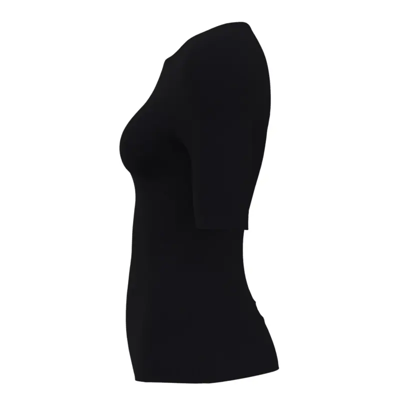 China Women's Short-Sleeve Ribbed Shirt Manufacturer, Supplier