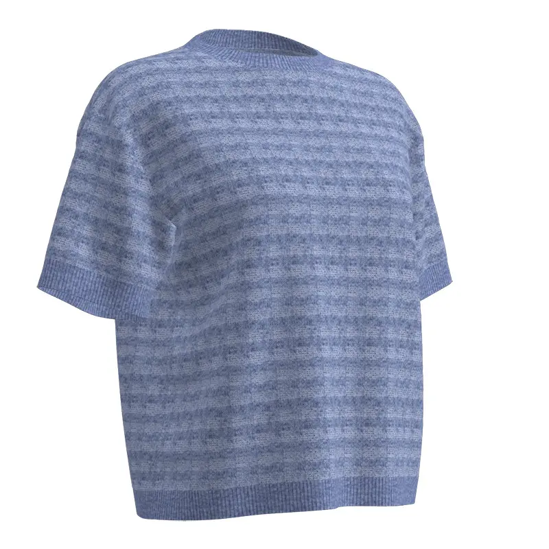 Wholesale Women's Round-Neck Short-Sleeve Sweater Manufacturer, Supplier