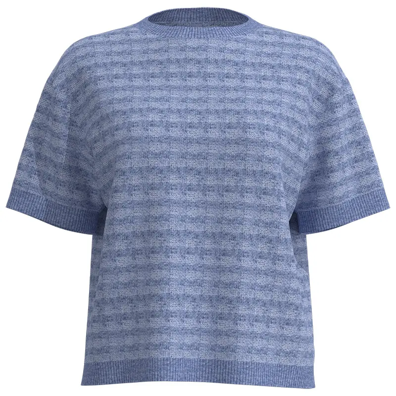 Wholesale Women's Round-Neck Short-Sleeve Sweater Manufacturer, Supplier