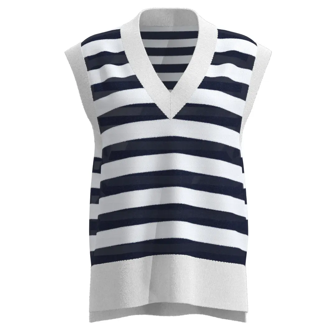 High-Quality Women's V-Neck Sleeveless Sweater Manufacturer, Factory