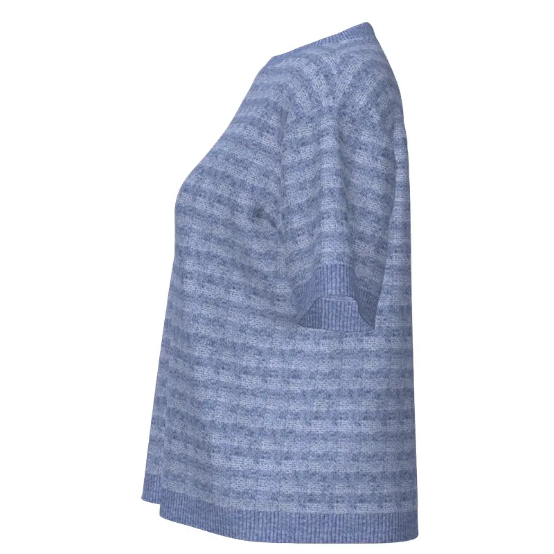 Wholesale Women's Round-Neck Short-Sleeve Sweater Manufacturer, Supplier