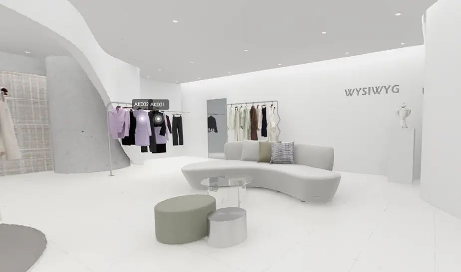 Fuji Fashion 3D Exhibition Hall - Premium Knitwear Virtual Display Slide 2
