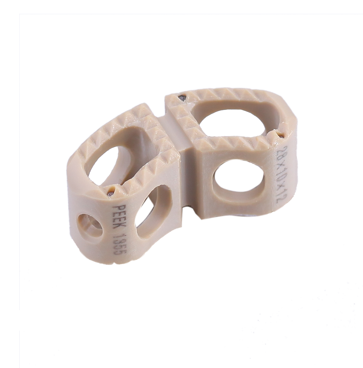 Customized Fule Medical PEEK CE Certified 5-Year Warranty Poster Lumbar Interbody Fusion Cage Bullet Type Sterilized