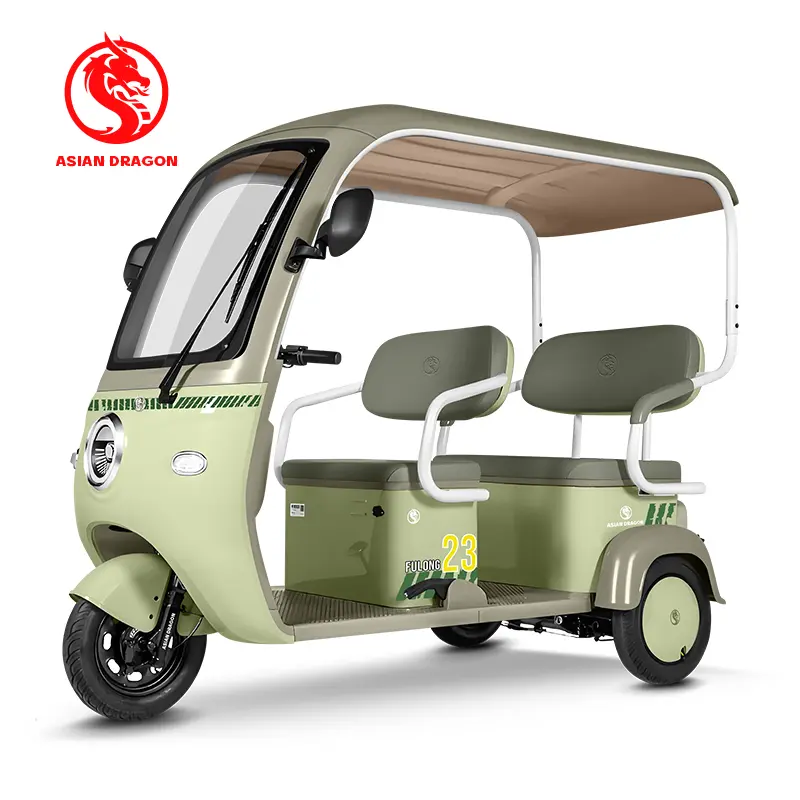 Wholesale ASIAN DRAGON Sage Green Canopy Tricycle: Family Commuter Supplier, Factories