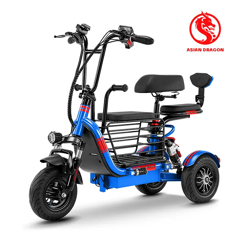 China Suppliers Factory 3-Wheel Electric Trike with 800W Motor and 70km Range for Daily Commuting
