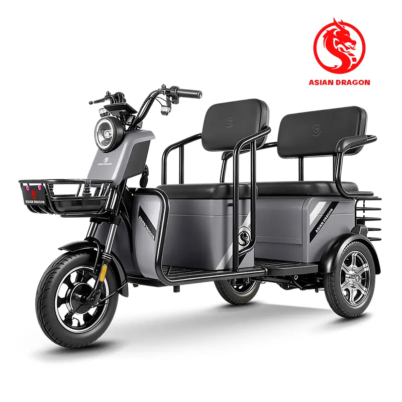 Wholesale ASIAN DRAGON Red 2-Seater Electric Cargo Trike Manufacturers, Factory