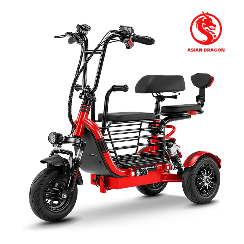 China Suppliers Factory 3-Wheel Electric Trike with 800W Motor and 70km Range for Daily Commuting