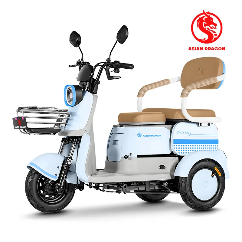 Wholesale ASIAN DRAGON Pink-Beige Electric Tricycle: Cute Family Rider Manufacturer, Factories