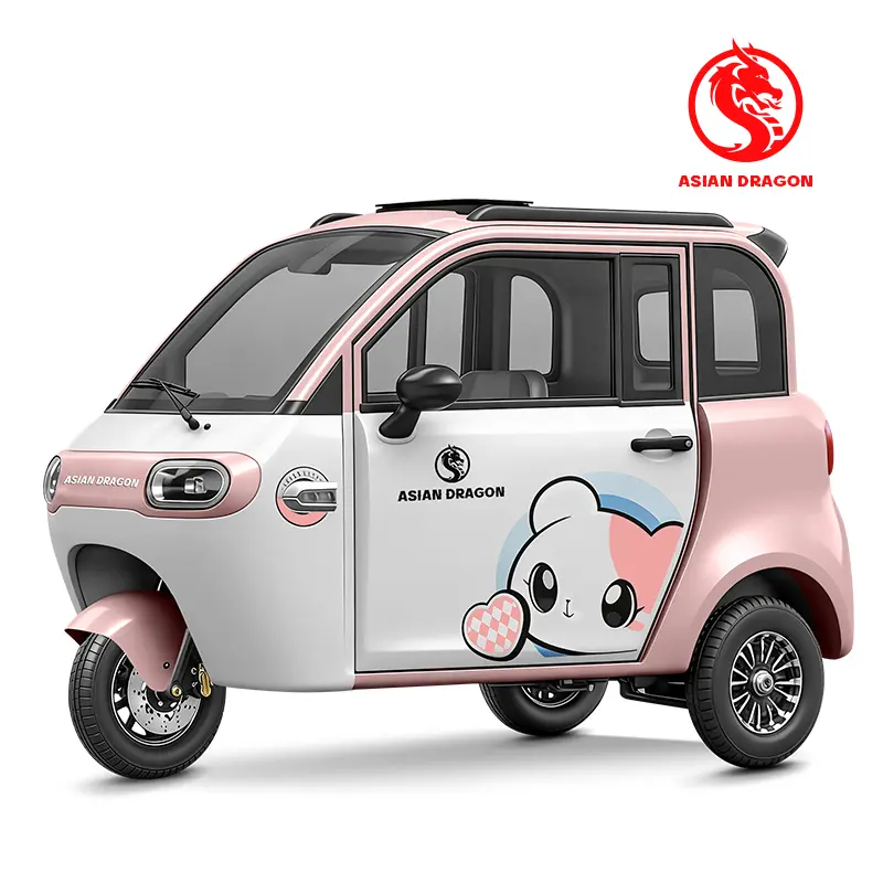 China ASIAN DRAGON Pink-White Cat Cartoon E-Trike Manufacturer, Suppliers