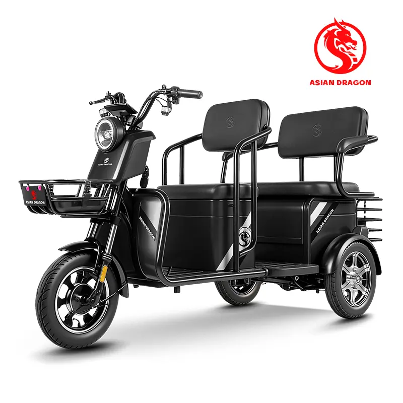 Wholesale ASIAN DRAGON Red 2-Seater Electric Cargo Trike Manufacturers, Factory