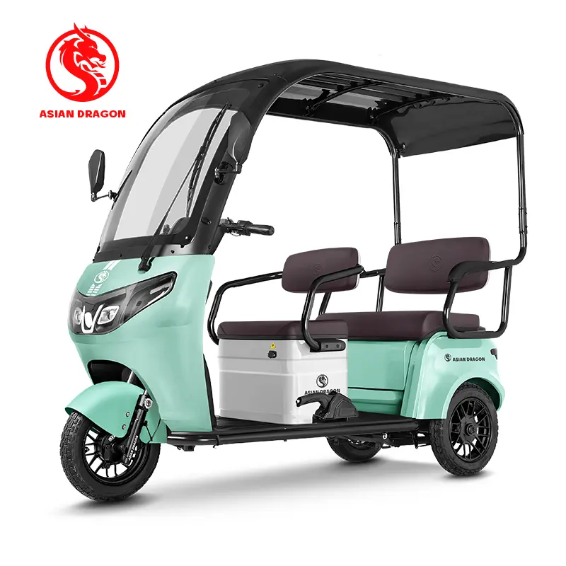 China Suppliers ASIAN DRAGON Purple Canopy Electric Tricycle - Stylish Family Commuter from Factory