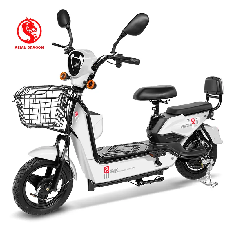 Wholesale Electric Bicycle Scooter Moped 350W 48V12Ah With Double Rearview Mirrors Supplier, Factories