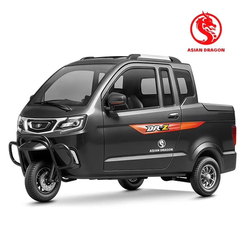 China ASIAN DRAGON Gray-Black Open Cargo E-Trike Supplier, Suppliers