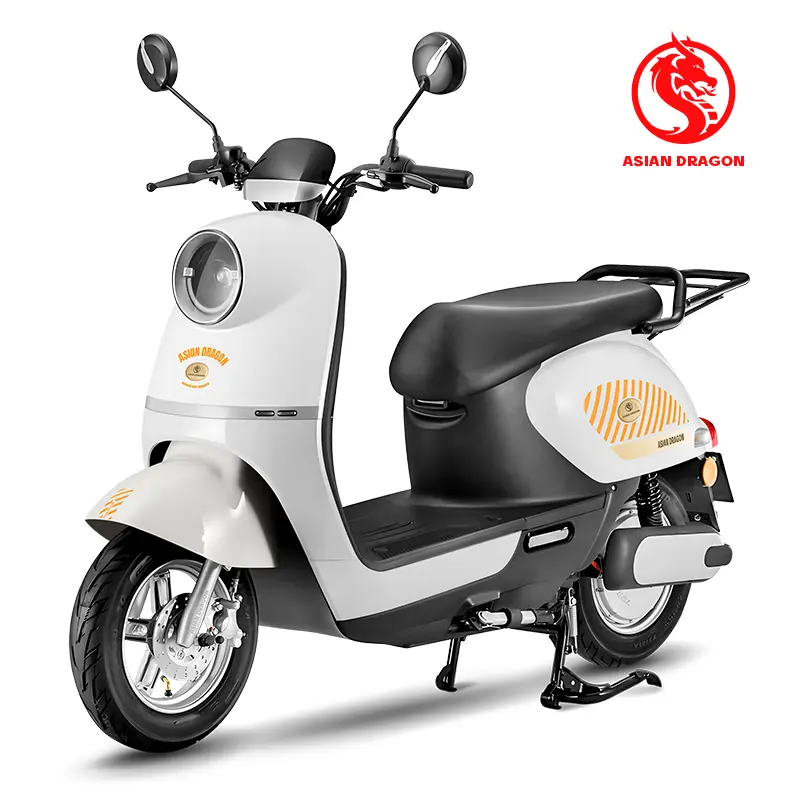 Wholesale ASIAN DRAGON Retro White-Green Electric Motorcycle: Classic Urban Rider Manufacturers, Manufacturer