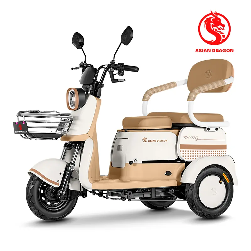 Wholesale ASIAN DRAGON Pink-Beige Electric Tricycle: Cute Family Rider Manufacturer, Factories