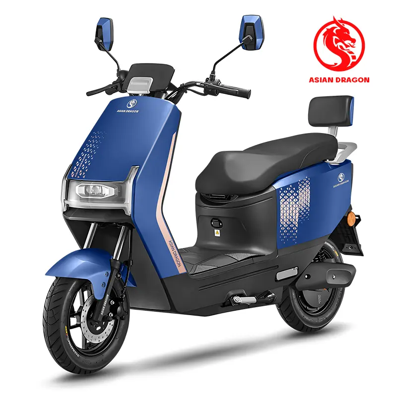 China Suppliers Factory: ASIAN DRAGON Gray-Orange Electric Motorcycle for Sleek Urban Commuting