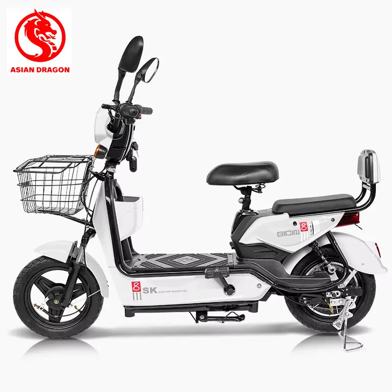 Wholesale Electric Bicycle Scooter Moped 350W 48V12Ah With Double Rearview Mirrors Supplier, Factories