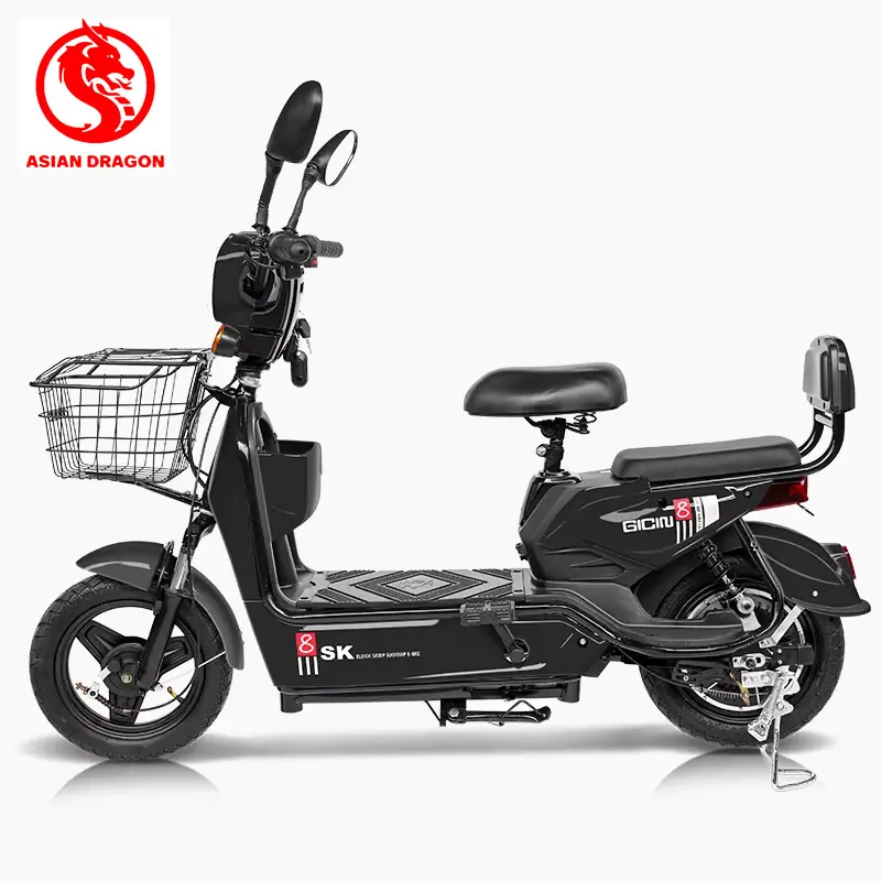 Wholesale Electric Bicycle Scooter Moped 350W 48V12Ah With Double Rearview Mirrors Supplier, Factories