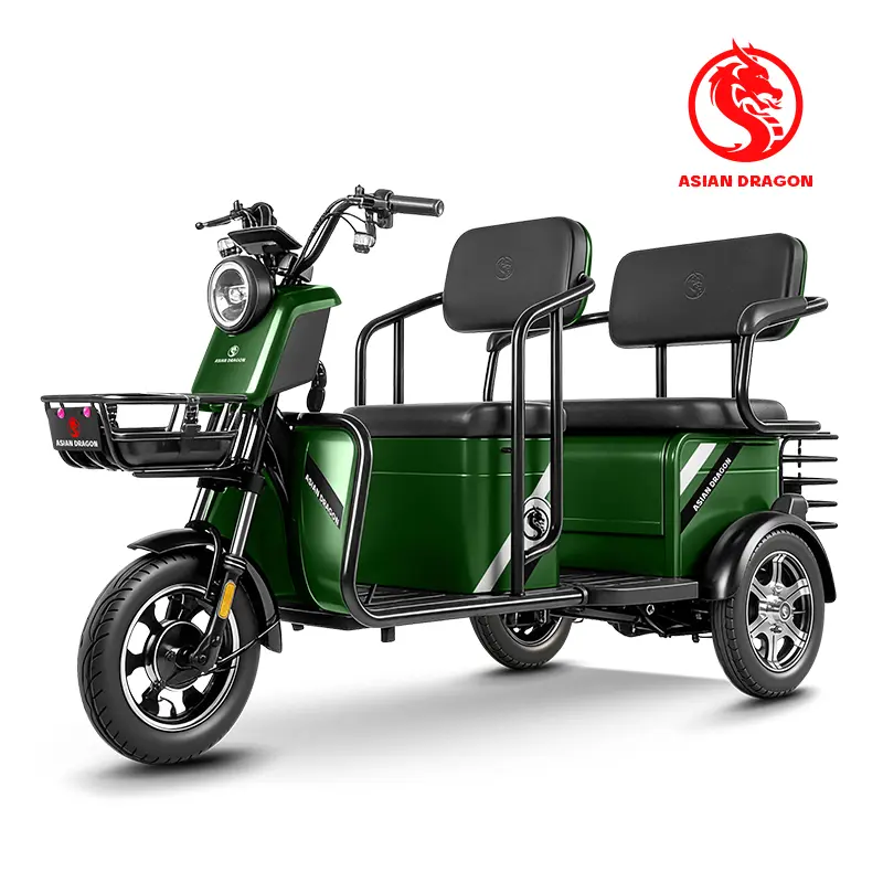 Wholesale ASIAN DRAGON Red 2-Seater Electric Cargo Trike Manufacturers, Factory