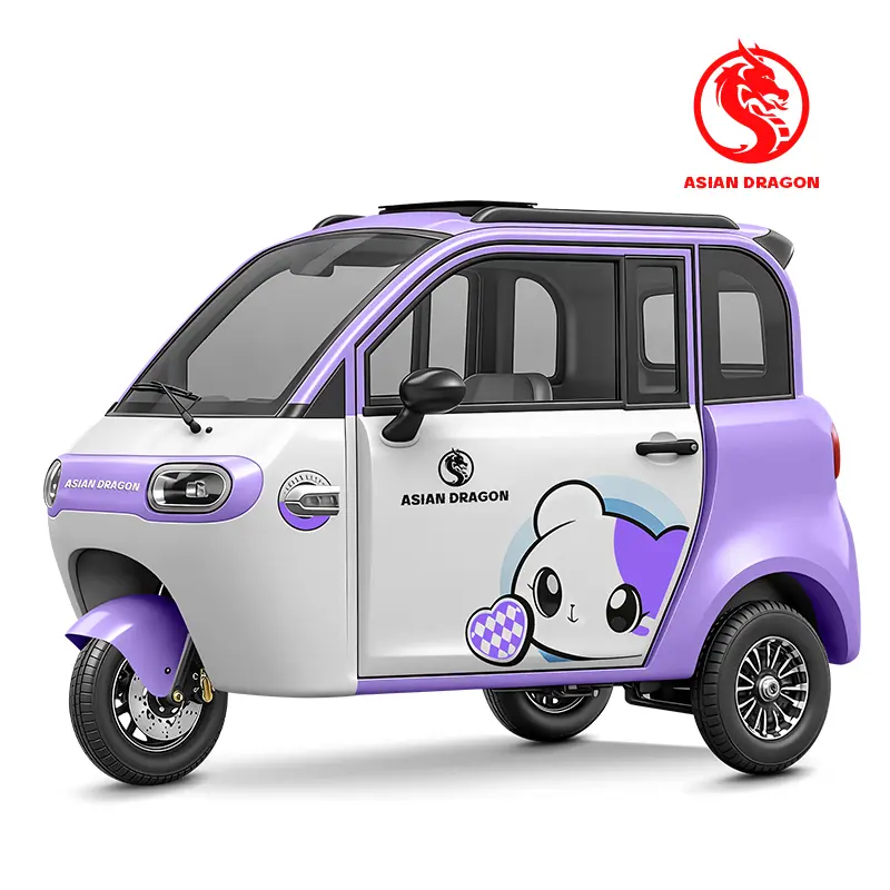 China ASIAN DRAGON Pink-White Cat Cartoon E-Trike Manufacturer, Suppliers