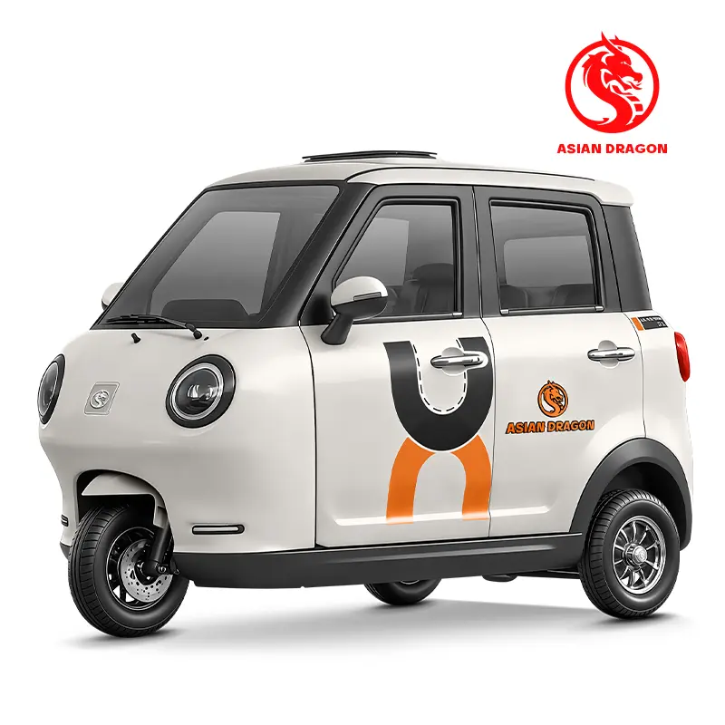 China ASIAN DRAGON White Minimalist Passenger E-Trike Manufacturers, Supplier