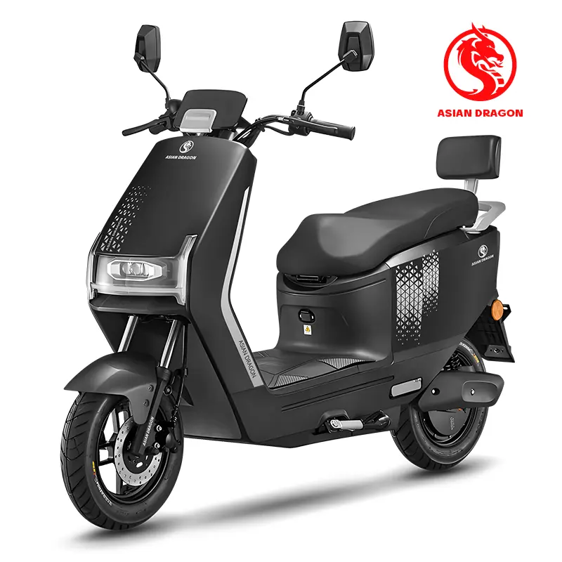 China Suppliers Factory: ASIAN DRAGON Gray-Orange Electric Motorcycle for Sleek Urban Commuting