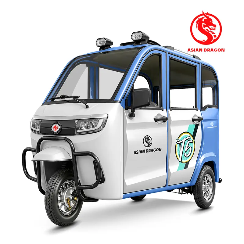 Wholesale ASIAN DRAGON Blue-White Passenger E-Trike Cab Manufacturers, Factories