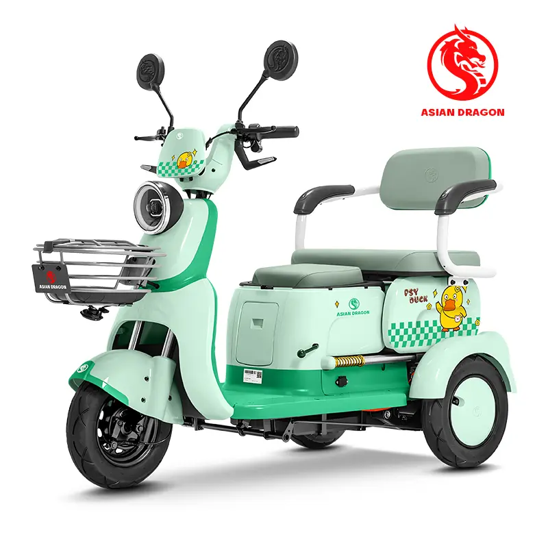 China ASIAN DRAGON Purple Psy Duck Electric Tricycle: Cute Family Rider Manufacturer, Factory