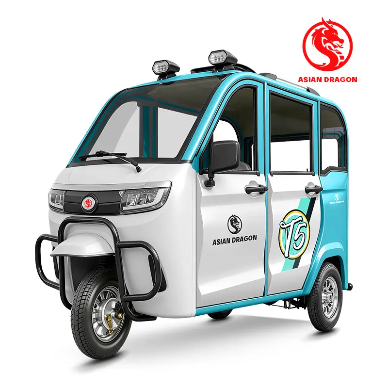 Wholesale ASIAN DRAGON Blue-White Passenger E-Trike Cab Manufacturers, Factories