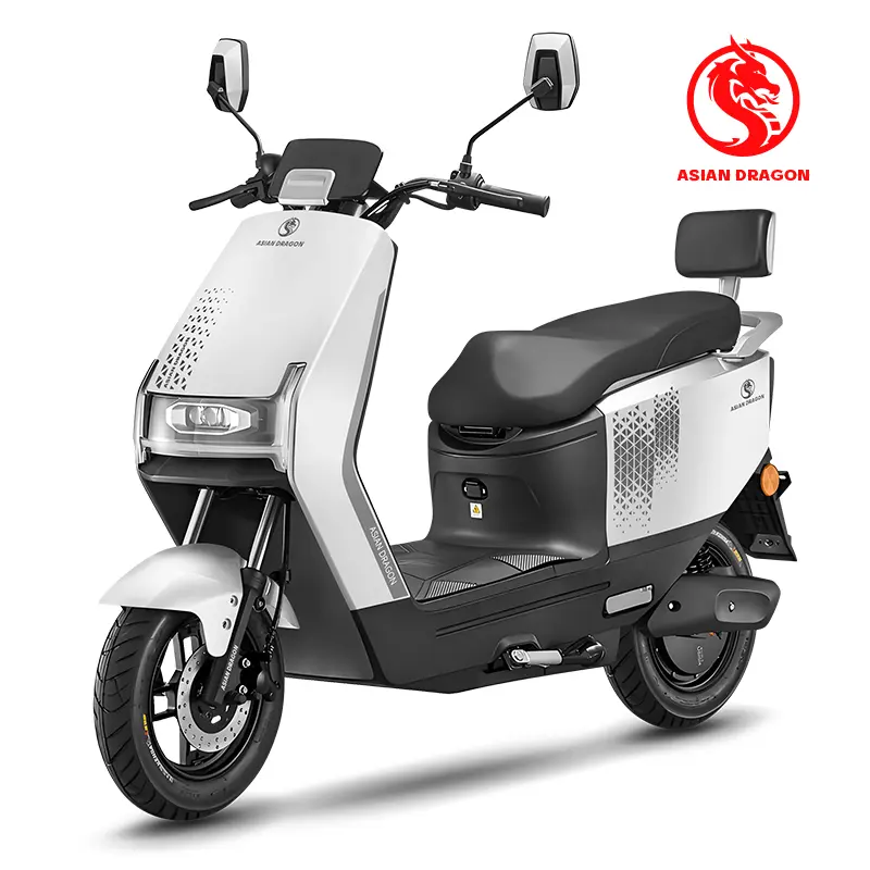China Suppliers Factory: ASIAN DRAGON Gray-Orange Electric Motorcycle for Sleek Urban Commuting