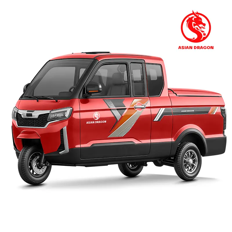 Wholesale ASIAN DRAGON White-Orange Enclosed E-Trike Factories, Factory