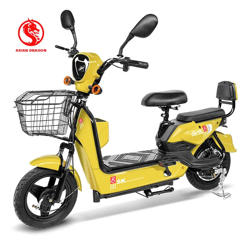 Wholesale Electric Bicycle Scooter Moped 350W 48V12Ah With Double Rearview Mirrors Supplier, Factories