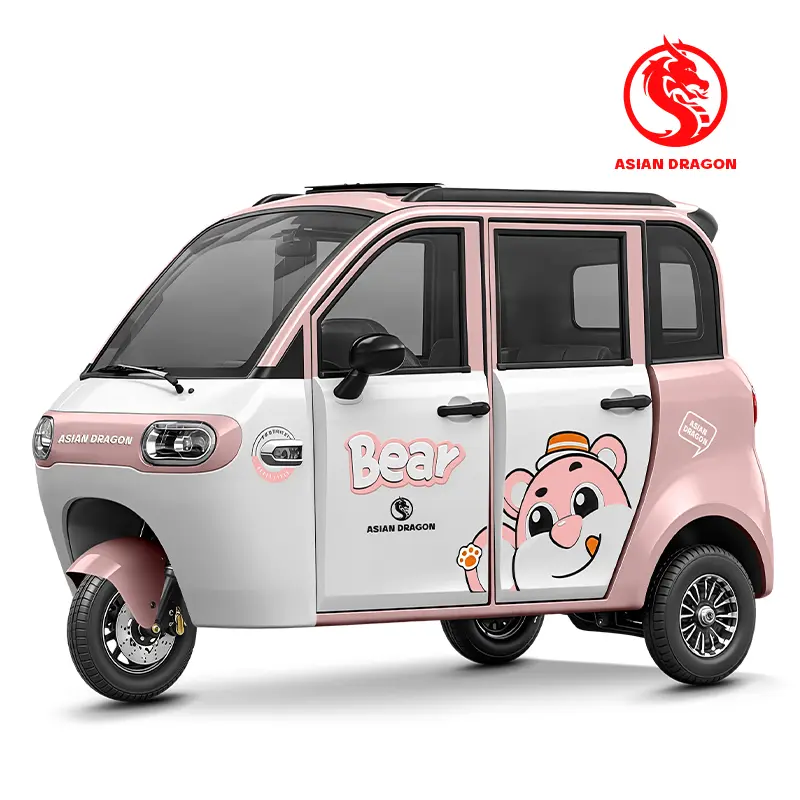 Wholesale ASIAN DRAGON Pink-White Bear Cartoon E-Trike Suppliers, Factory