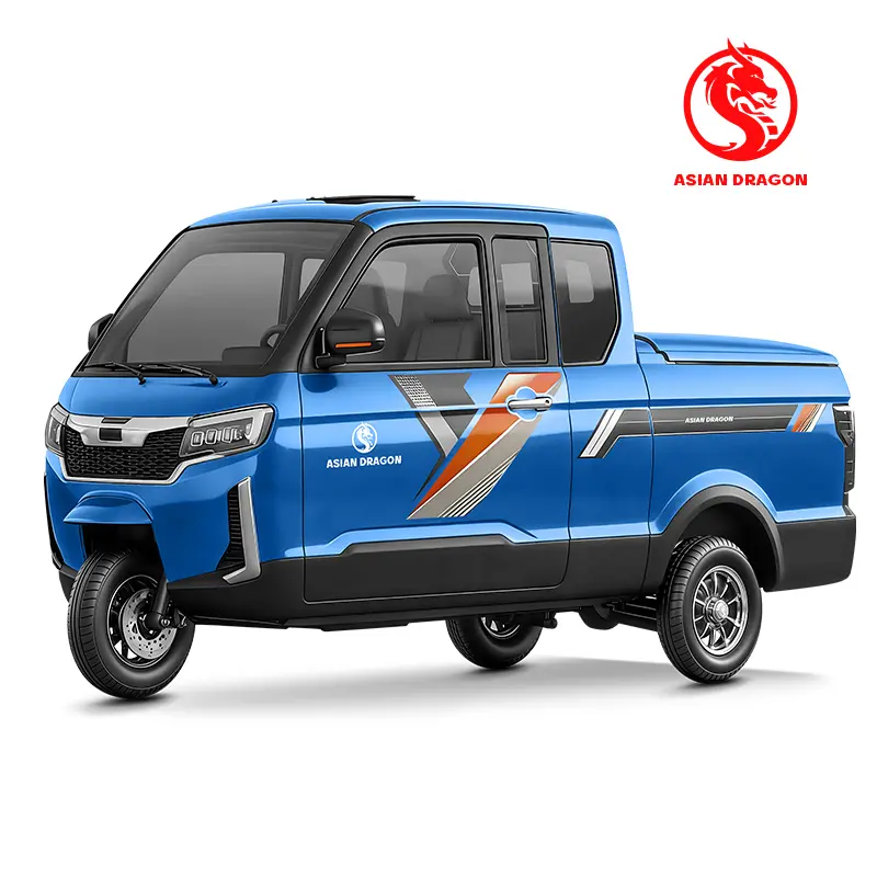 Wholesale ASIAN DRAGON White-Orange Enclosed E-Trike Factories, Factory