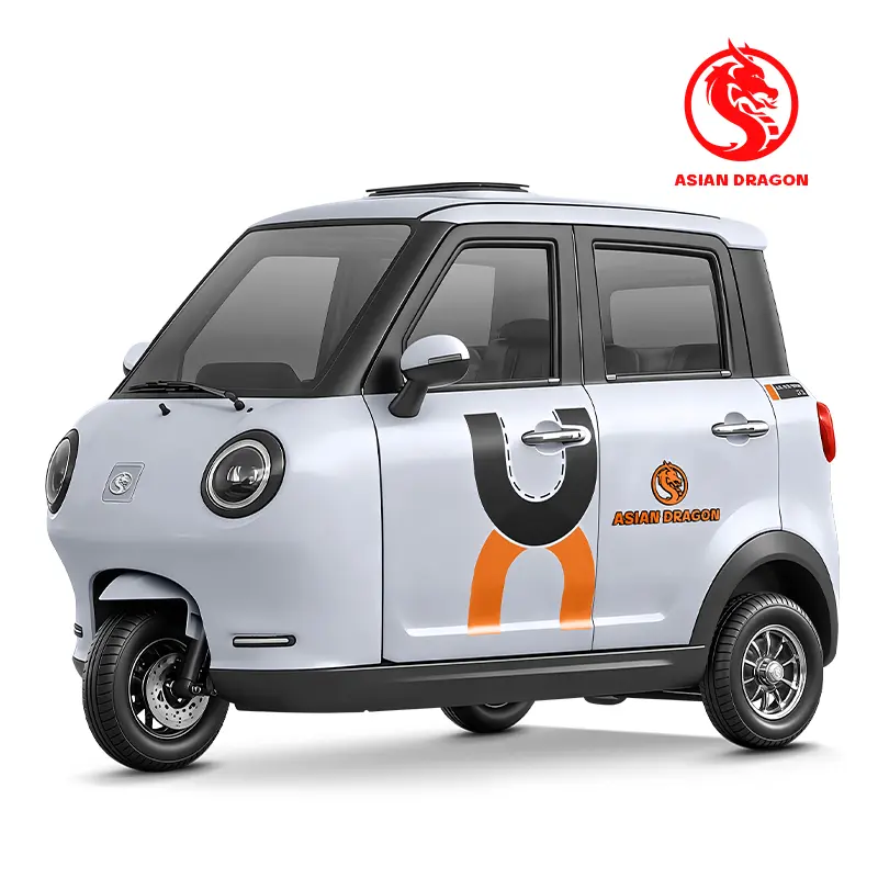 China ASIAN DRAGON White Minimalist Passenger E-Trike Manufacturers, Supplier