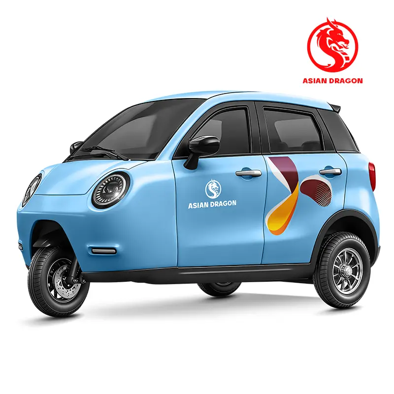 China ASIAN DRAGON Light Blue Enclosed E-Trike Manufacturer, Factory