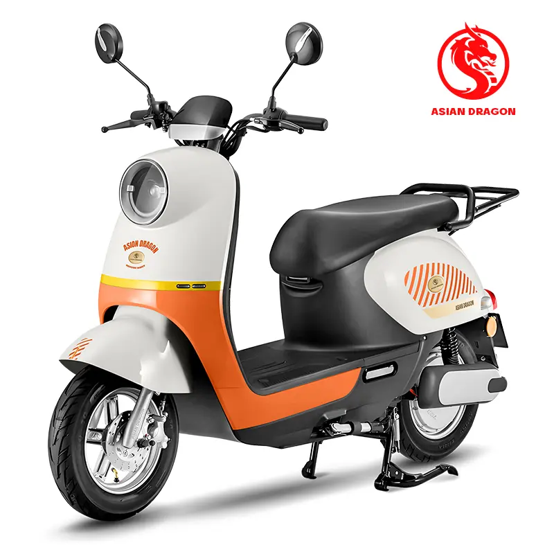 Wholesale ASIAN DRAGON Retro White-Green Electric Motorcycle: Classic Urban Rider Manufacturers, Manufacturer