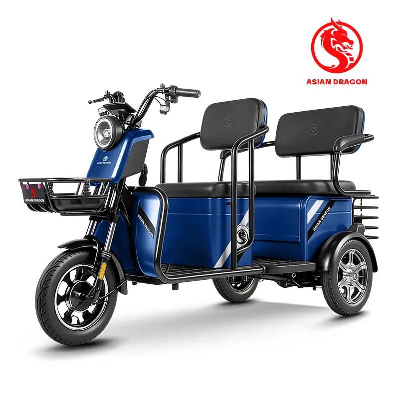 Wholesale ASIAN DRAGON Red 2-Seater Electric Cargo Trike Manufacturers, Factory