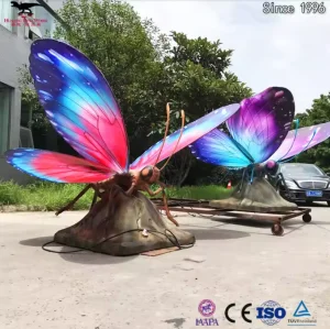 High-Quality Interactive Animatronic Insect Exhibit - Lifelike Moving Butterfly with Flapping Wings & Antenna Movements, Waterproof Outdoor Display for Science Museums/Educational Parks  Suppliers, Factory