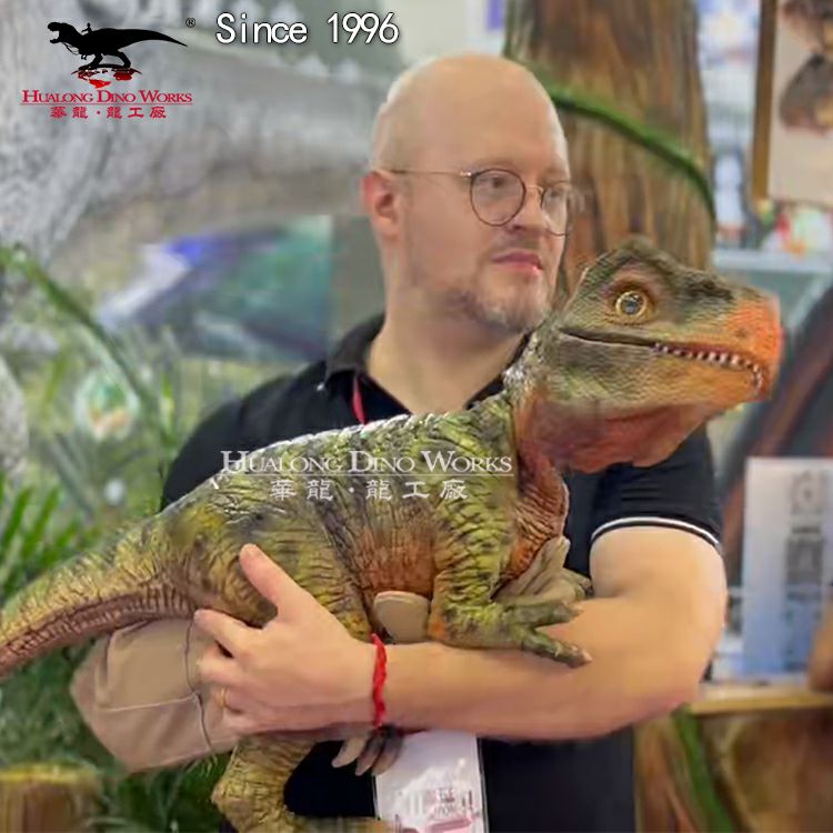 Buy Animatronic Dinosaur Hand Puppet Hualong Technology for Stage Show Interactive Performance Suppliers, Factories