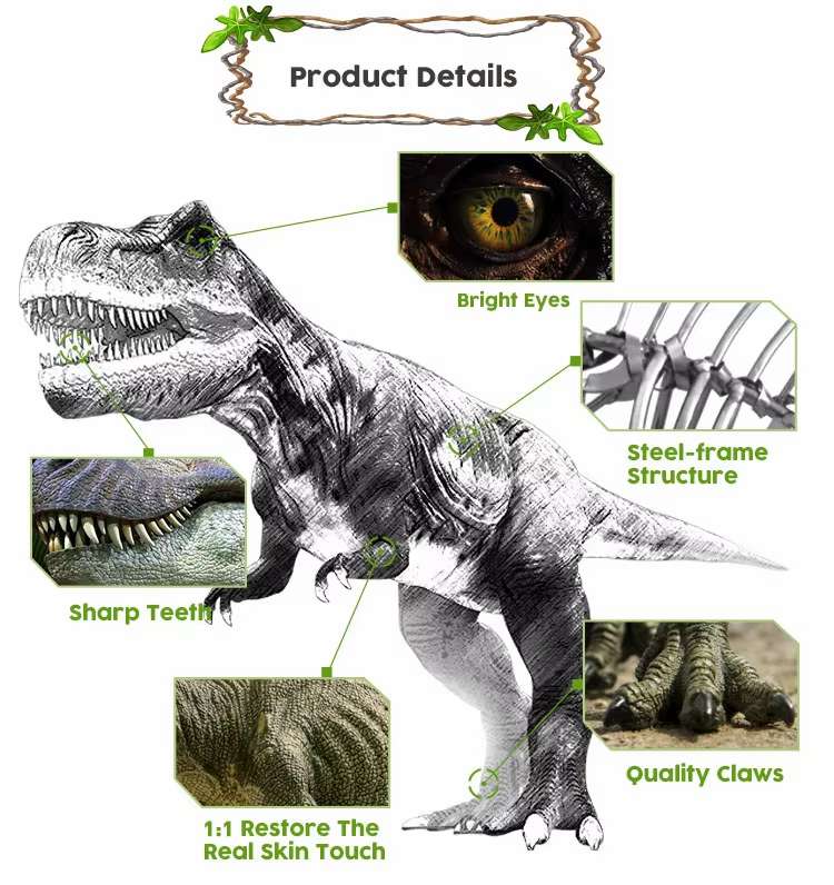 Animatronic Dinosaur Head Wall Mount