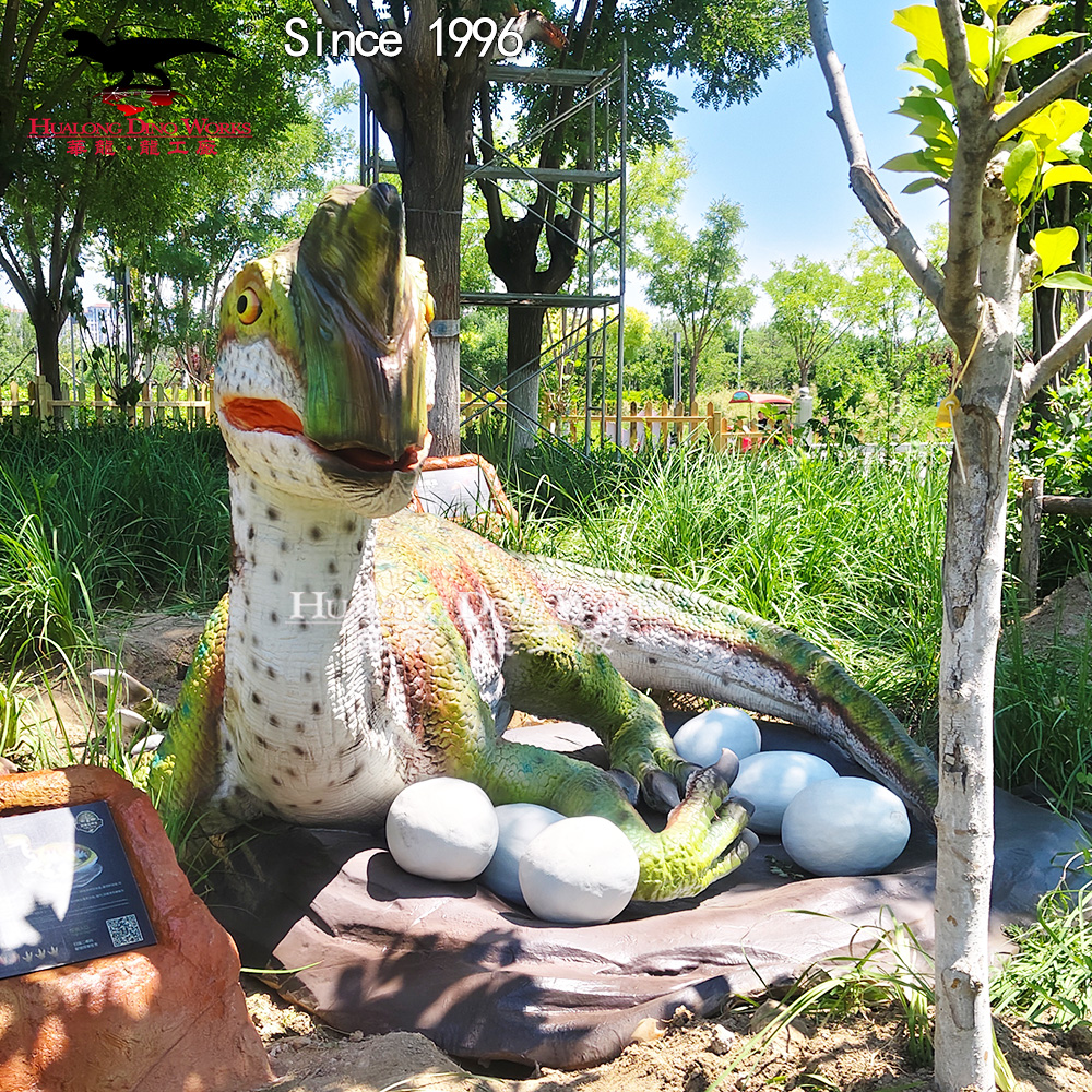 High-Quality Oviraptor Animatronic Dinosaur Life-Size Realistic Model for Outdoor Dinosaur Park & Natura History Museum Manufacturers, Supplier
