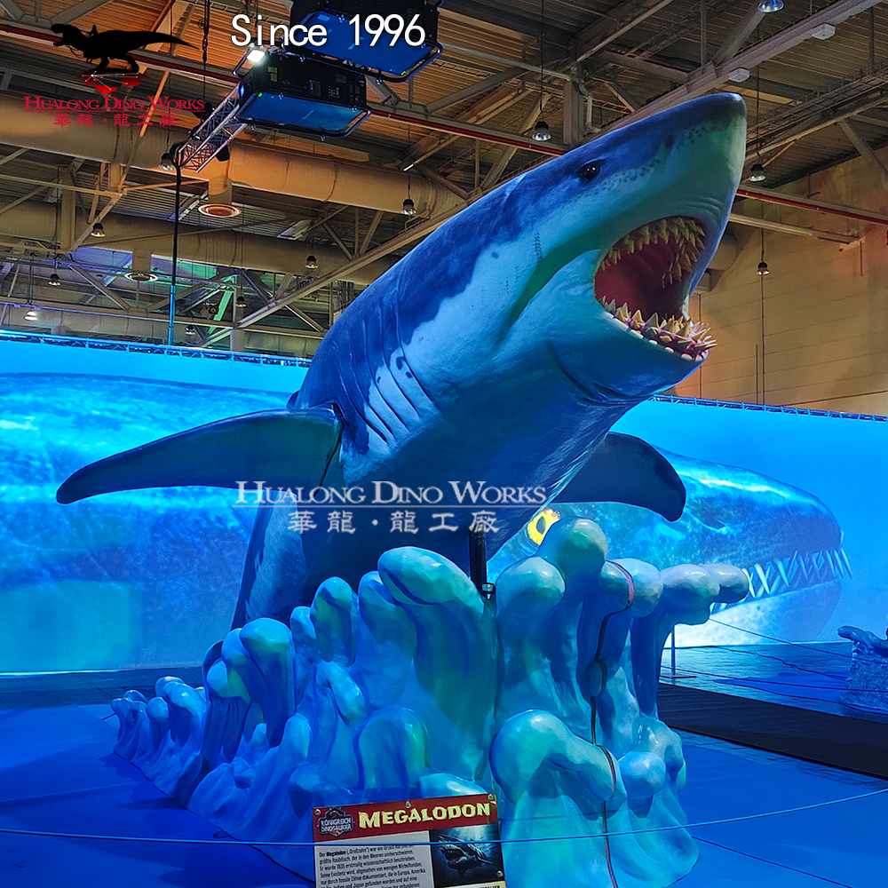 Buy Megalodon Sports Event Crossover Model Giant Shark Football Culture Theme Park Interactive Sculpture Outdoor Weatherproof Customization CE Certified Manufacturer, Factory