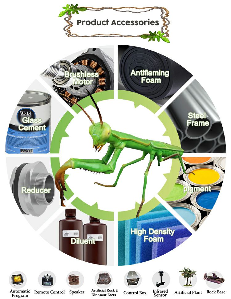 Lifelike Animatronic Insect Sculpture