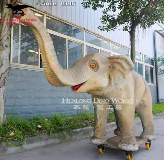 High-Quality Life-Size Animatronic African Elephant - Realistic Silicone Skin with Flapping Ears & Roaring Sound, Waterproof Outdoor Design for Amusement Parks/Zoos (CE Certified) Supplier, Suppliers