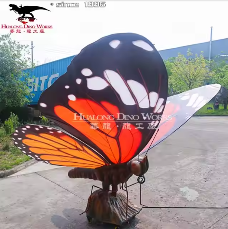 High-Quality Interactive Animatronic Insect Exhibit - Lifelike Moving Butterfly with Flapping Wings & Antenna Movements, Waterproof Outdoor Display for Science Museums/Educational Parks  Suppliers, Factory