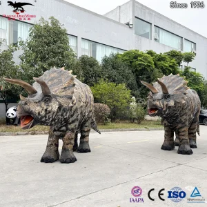 Buy Triceratops Costume with Moving Jaw Leg Movement Animatronic Dinosaur Suit