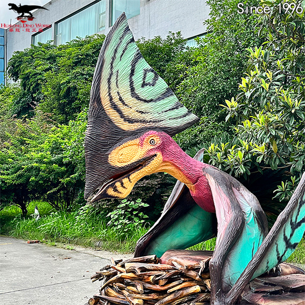 Buy Animatronic Pterosaur Dinosaur - Moving Robot with Realistic Silicone Skin & Steel Frame, Customizable Roaring Sound & LED Eyes for Theme Parks/Zoos/Shopping Malls Manufacturers, Factory