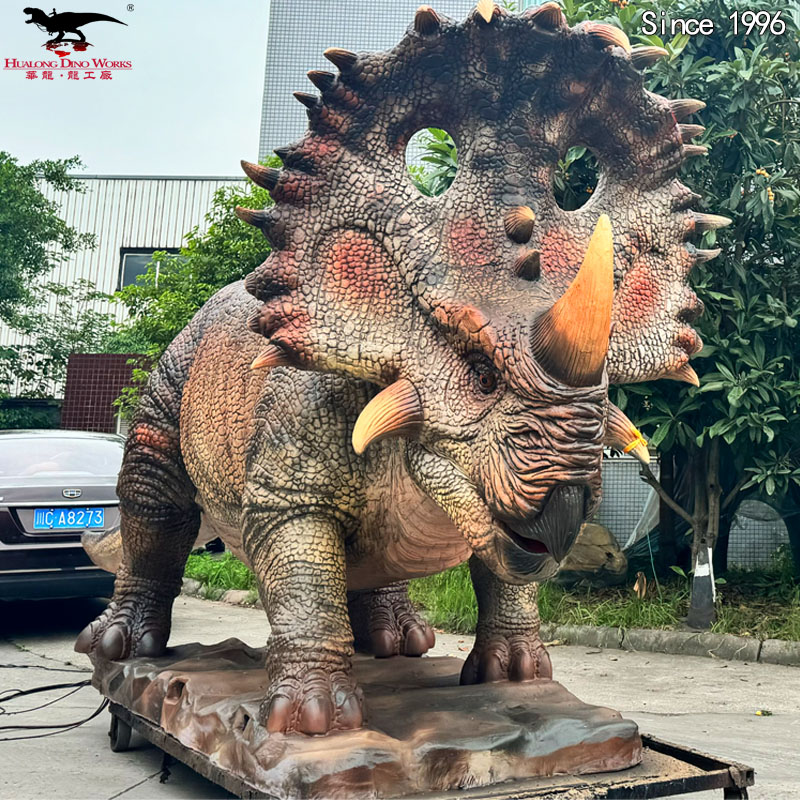 Buy Custom Life-Size Centrosaurus Animatronic Model - Weatherproof Outdoor Exhibit for Theme Parks (Factory Direct) Manufacturers, Factories